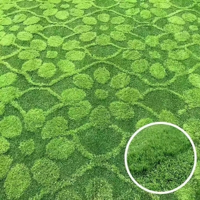 geometrik figür suni çim, logolu çim halı